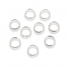 Кільця Одинарні, Латунь, Срібло,Розмір  6х1мм